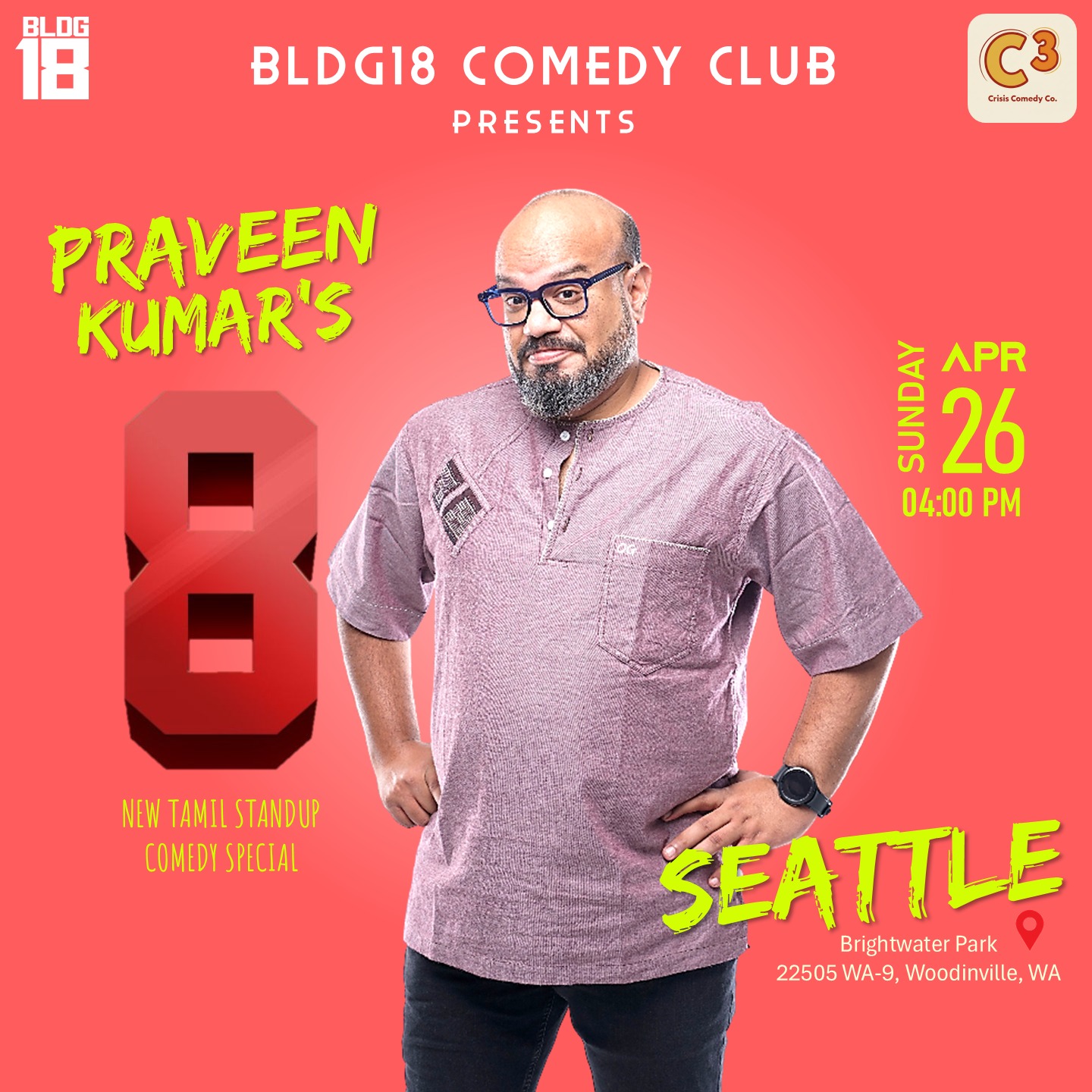 Praveen Kumar's 8 - Standup Comedy Special - Seattle