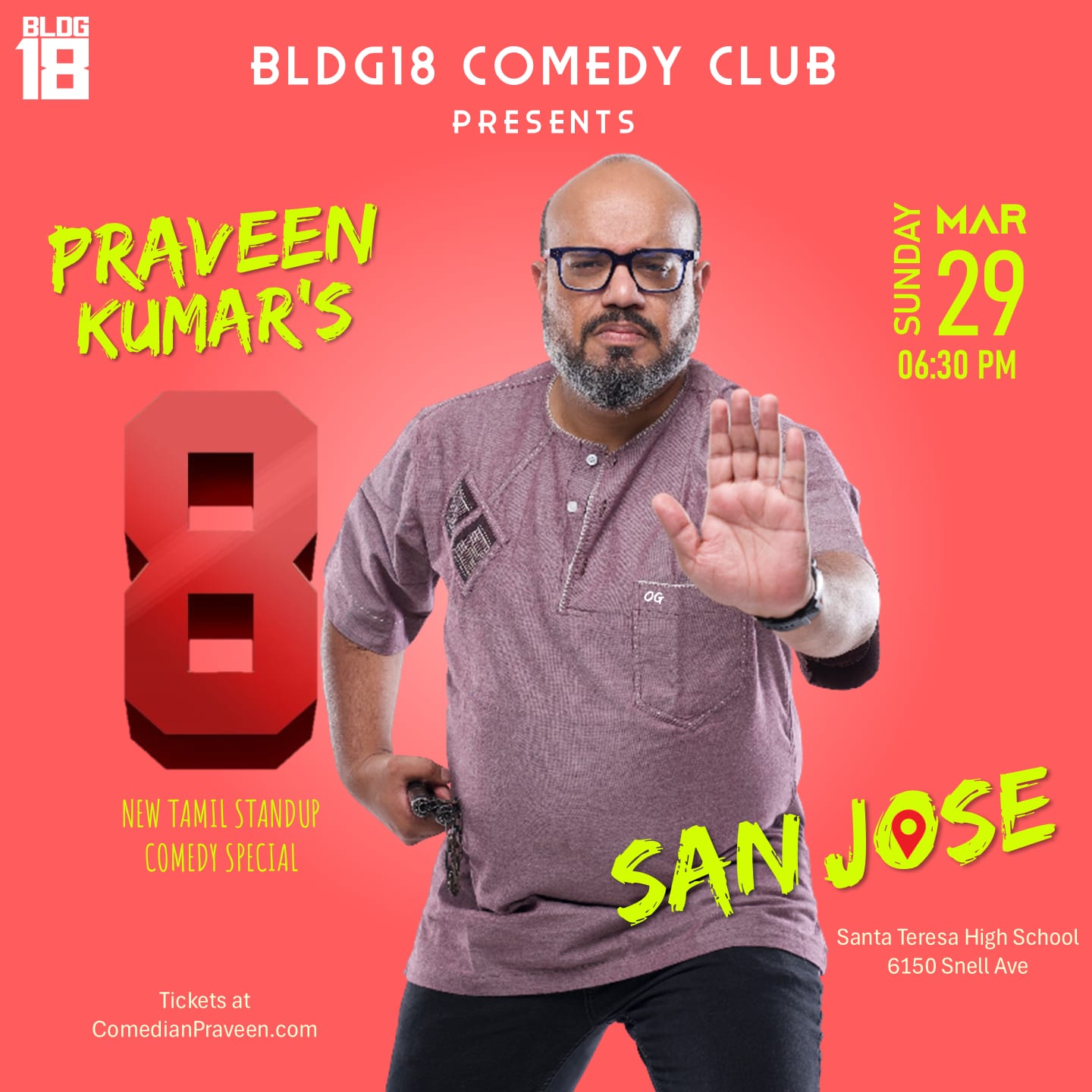 Praveen Kumar's 8 - Standup Comedy Special - Bayarea