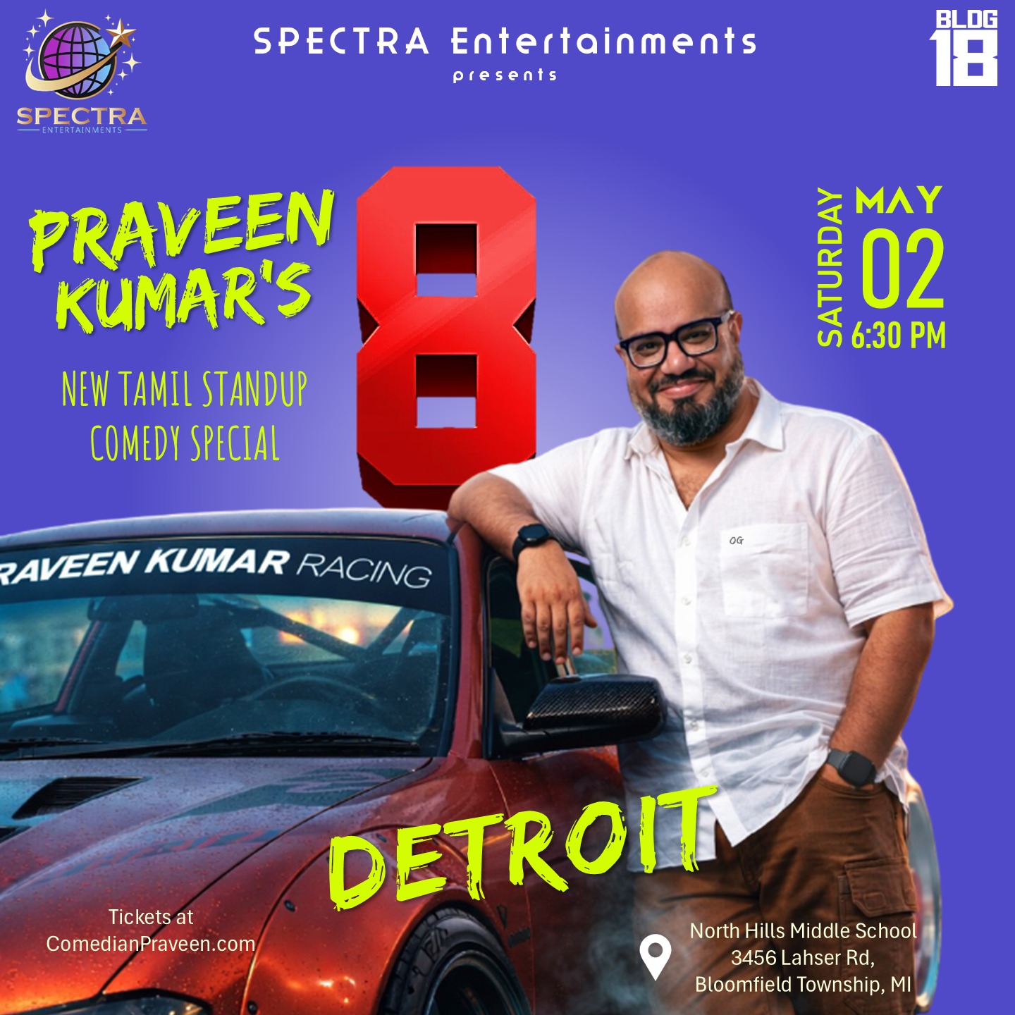 Praveen Kumar's 8 - Standup Comedy Special - Detroit